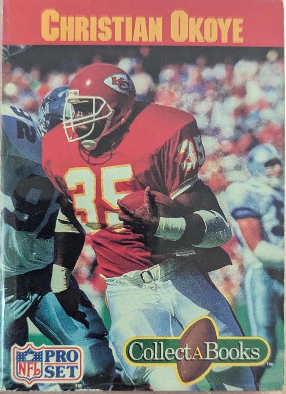 Christian Okoye Football Cards 1990 Pro Set Collect A Books
