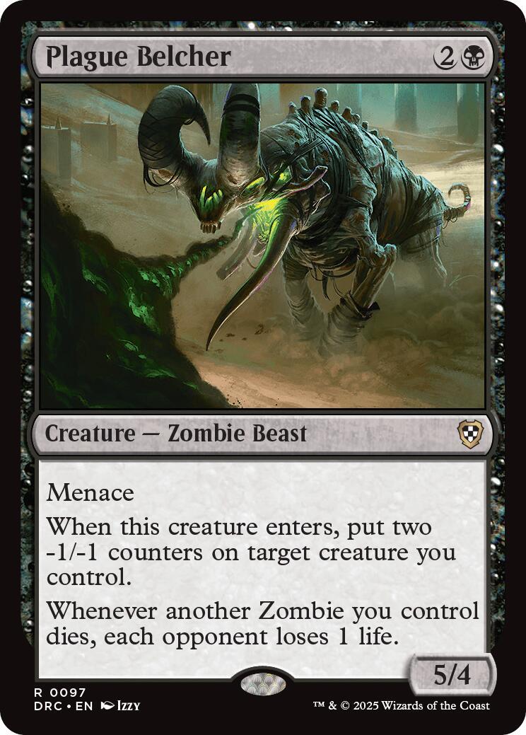 Plague Belcher #97 Magic Aetherdrift Commander