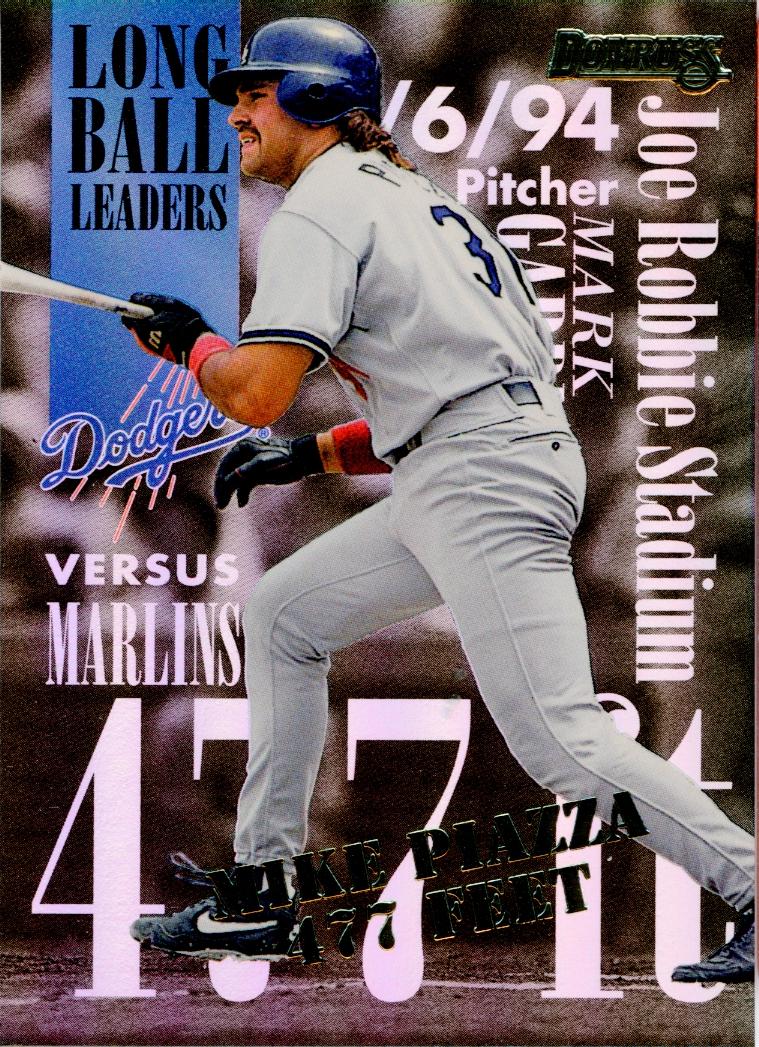 Mke Piazza #5 Baseball Cards 1994 Panini Donruss Long Ball Leaders