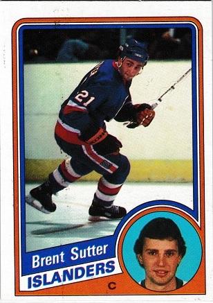 Brent Sutter #102 Hockey Cards 1984 Topps