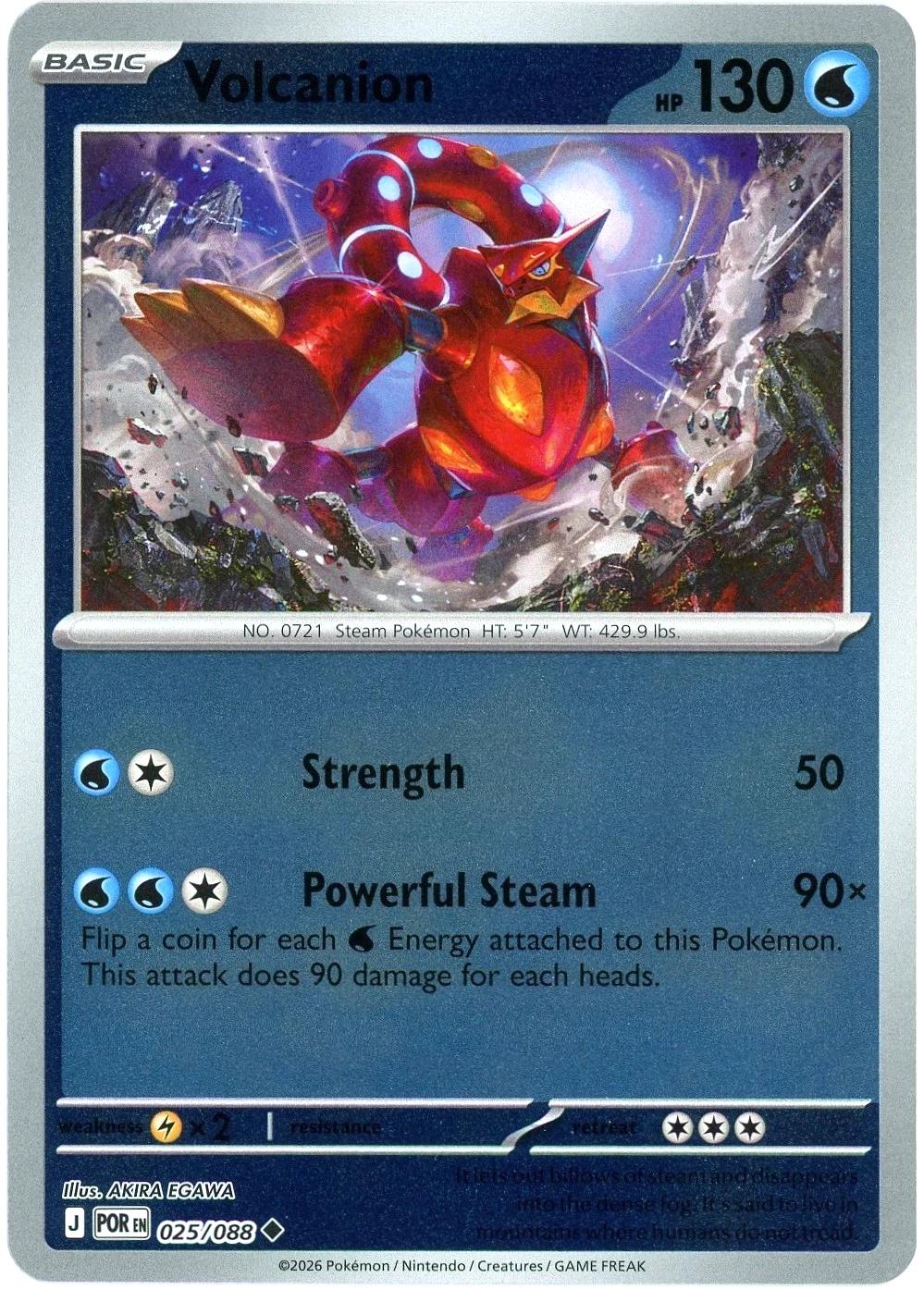 Volcanion [Reverse Holo] #25 Prices | Pokemon Perfect Order | Pokemon Cards