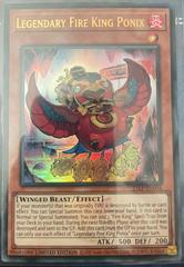 Legendary Fire King Ponix [Ultra Rare Emblazoned] 25LP-EN004