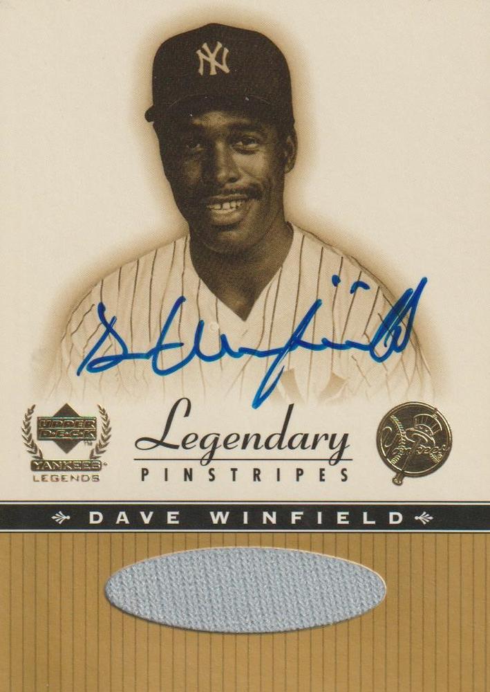 Dave Winfield #DW-A 2000 Upper Deck Yankees Legends Baseball Legendary Pinstripes Autographs