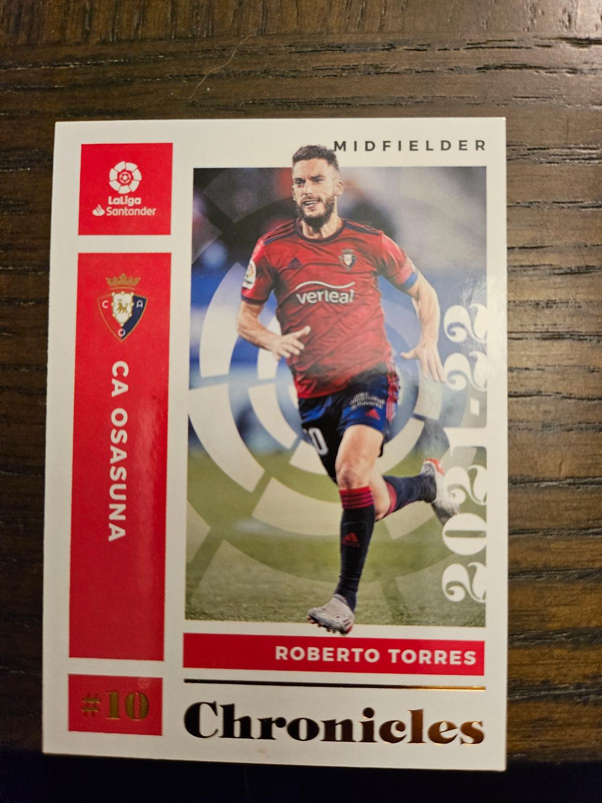 Roberto Torres #5 Soccer Cards 2021 Panini Chronicles La Liga