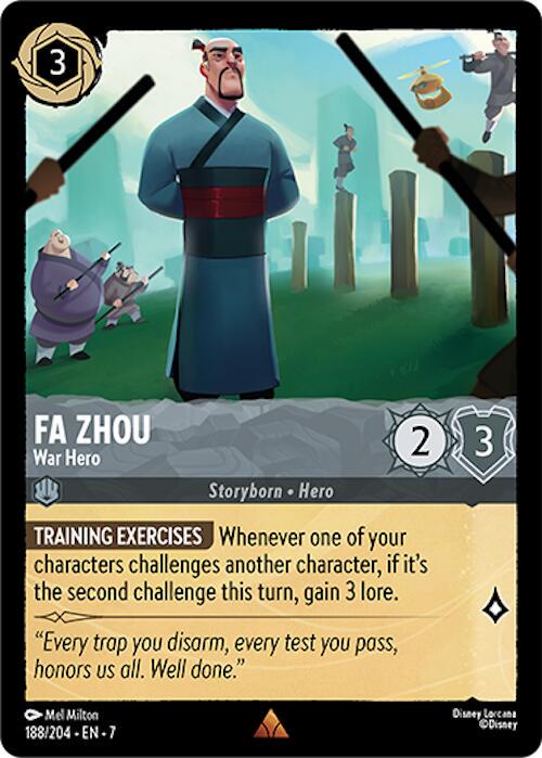 Fa Zhou - War Hero #188 Lorcana Archazia's Island