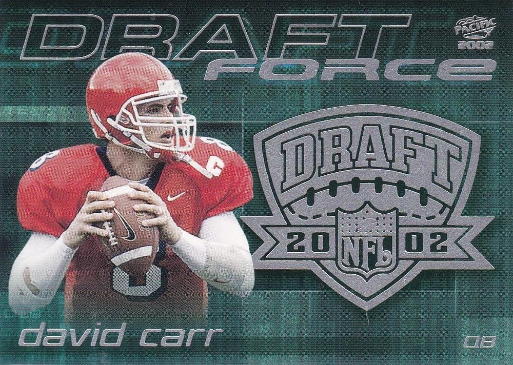 David Carr #4 2002 Pacific Football Draft Force