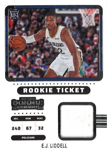 E.J. Liddell #RTS-EJL 2022 Panini Contenders Rookie Ticket Swatch Basketball