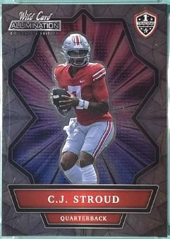 C.J. Stroud Football Cards 2021 Wild Card Alumination NIL Rising Son