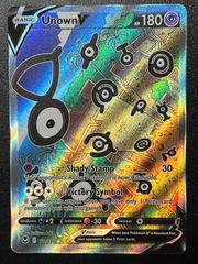 Shows Holographic And Texture | Unown V Pokemon Silver Tempest