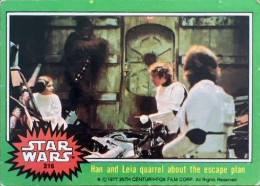 1977 Han and Leia quarrel about the escape plan #216