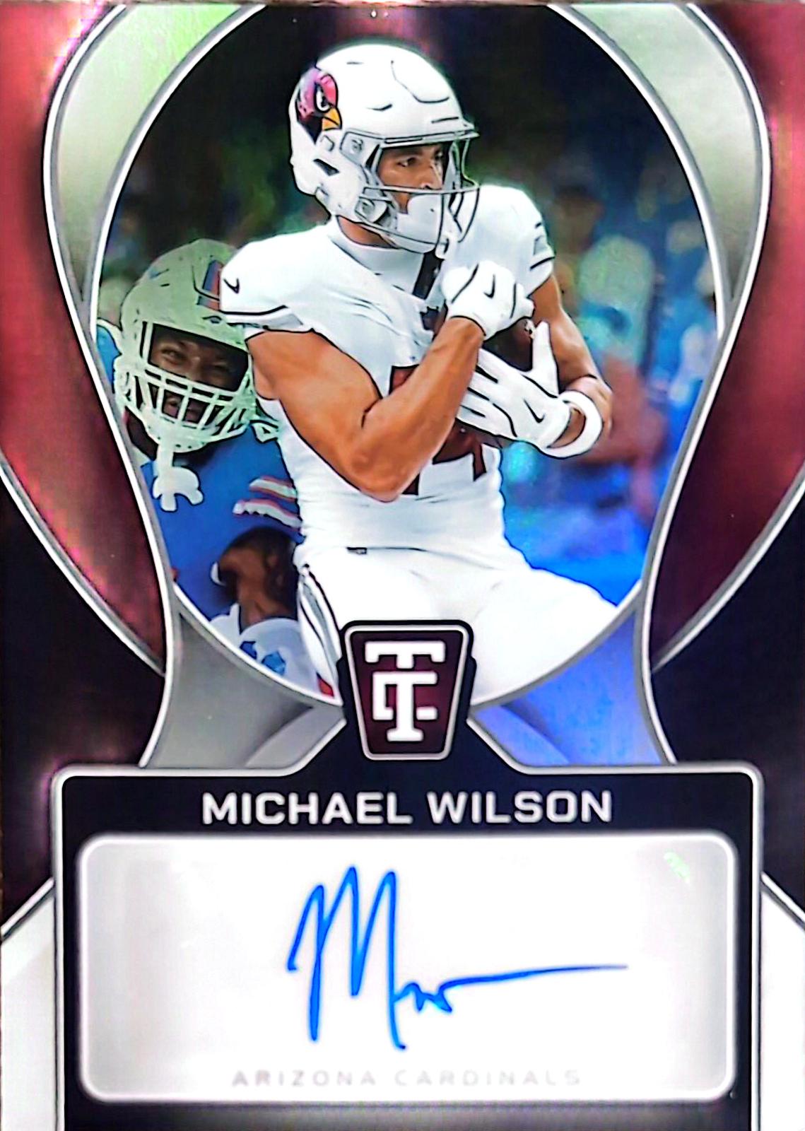 Michael Wilson #43 2024 Panini Totally Certified Signature Football