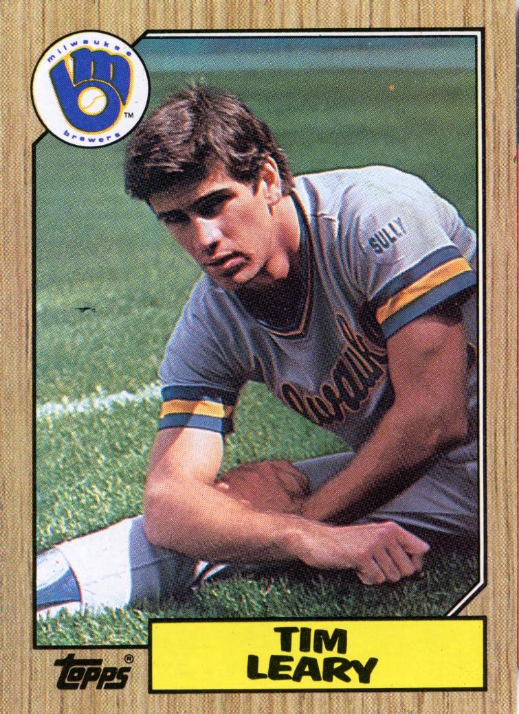 Tim Leary #32 Baseball Cards 1987 Topps