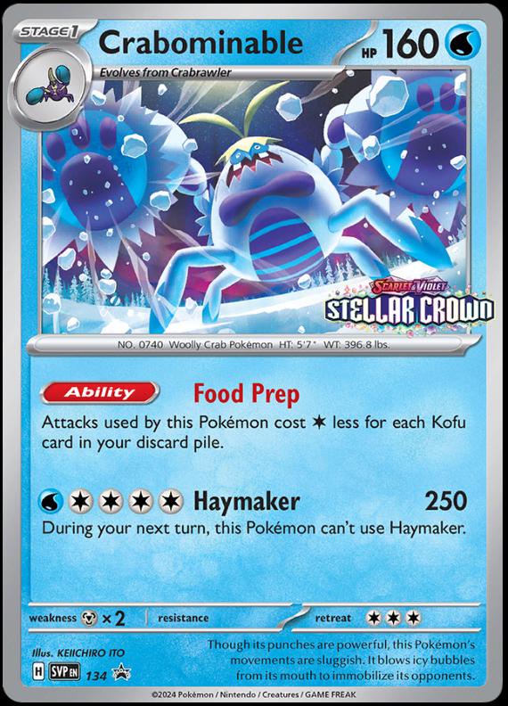 Crabominable #134 Pokemon Promo