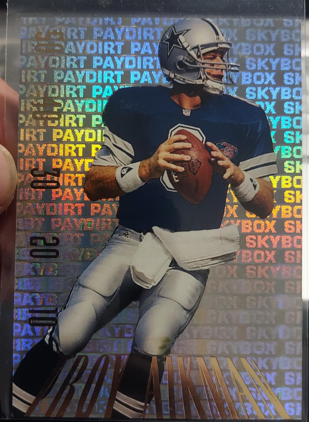 Troy Aikman #PD1 Football Cards 1995 Skybox Premium Paydirt