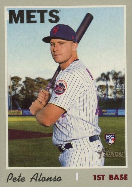 Pete Alonso #519 Baseball Cards 2019 Topps Heritage