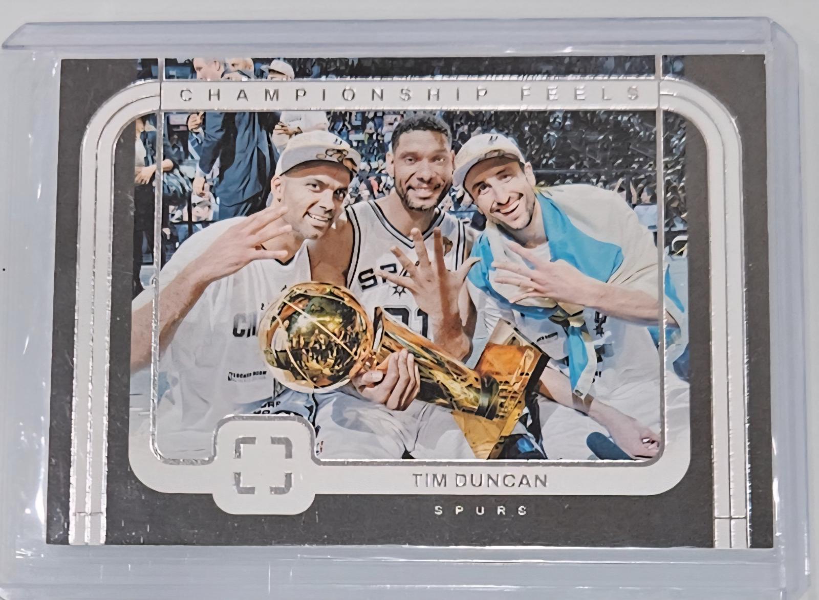 Tim Duncan #8 Basketball Cards 2023 Panini Photogenic Championship Feel