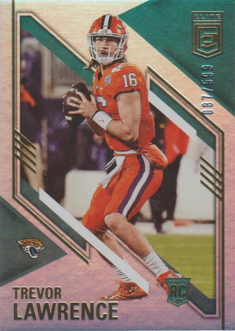 Trevor Lawrence #101 Football Cards 2021 Panini Donruss Elite