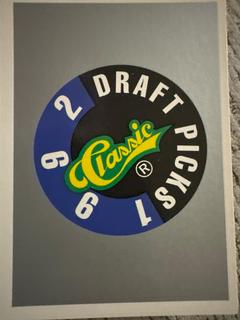 1992 Classic Draft Picks Checklist #1