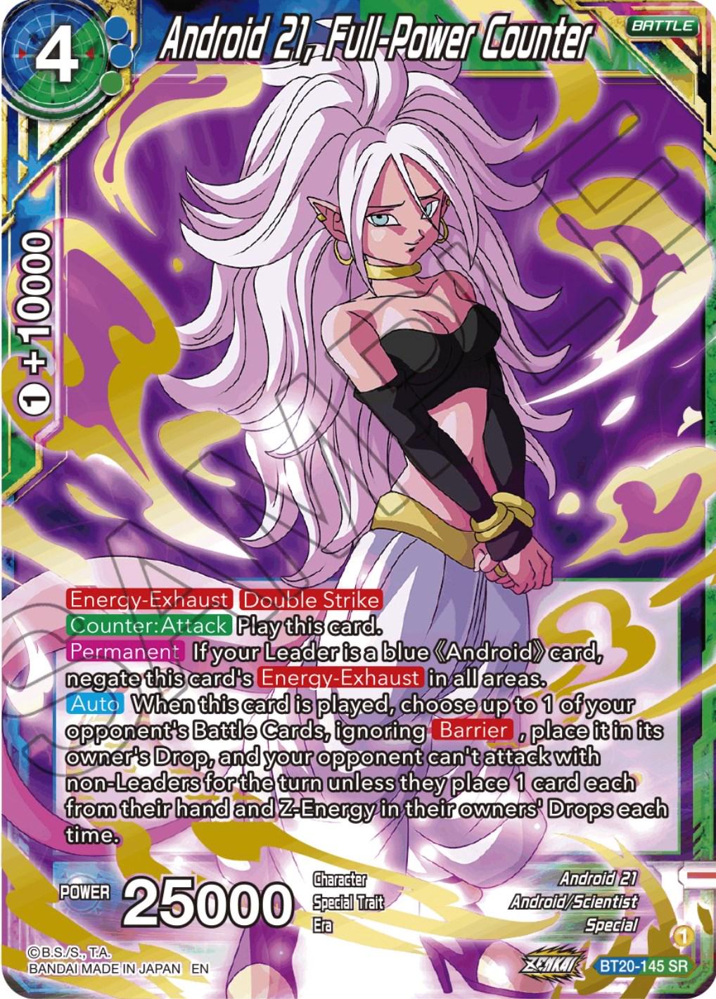 Android 21, Full-Power Counter BT20-145 Dragon Ball Super Power Absorbed
