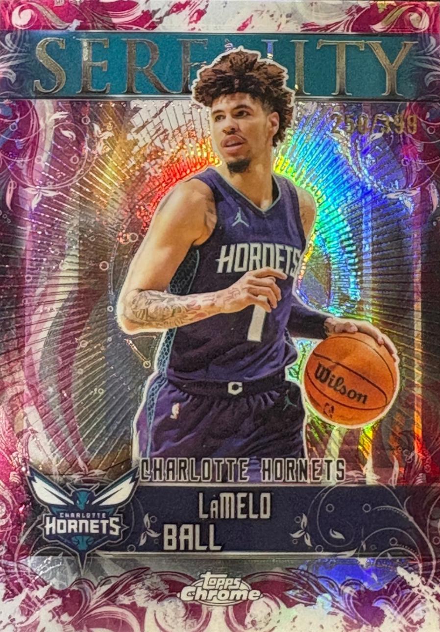 2025 Topps Chrome Serenity LaMelo Ball [Magenta Refractor] #SY-8 card