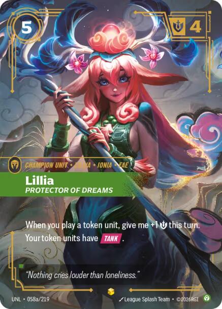Lillia - Protector of Dreams [Alternate Art] #58a Prices
