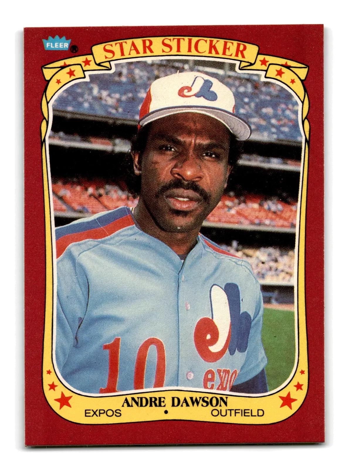 Andre Dawson #32 Baseball Cards 1986 Fleer Star Stickers