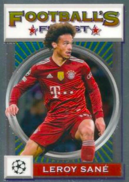 Leroy Sane #105 2021 Topps Finest Flashbacks UEFA
