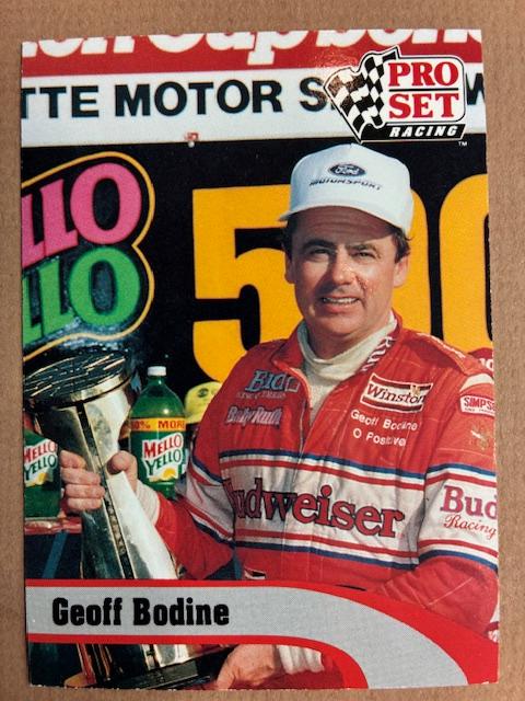 Geoff Bodine #101 Racing Cards 1992 Pro Set NASCAR