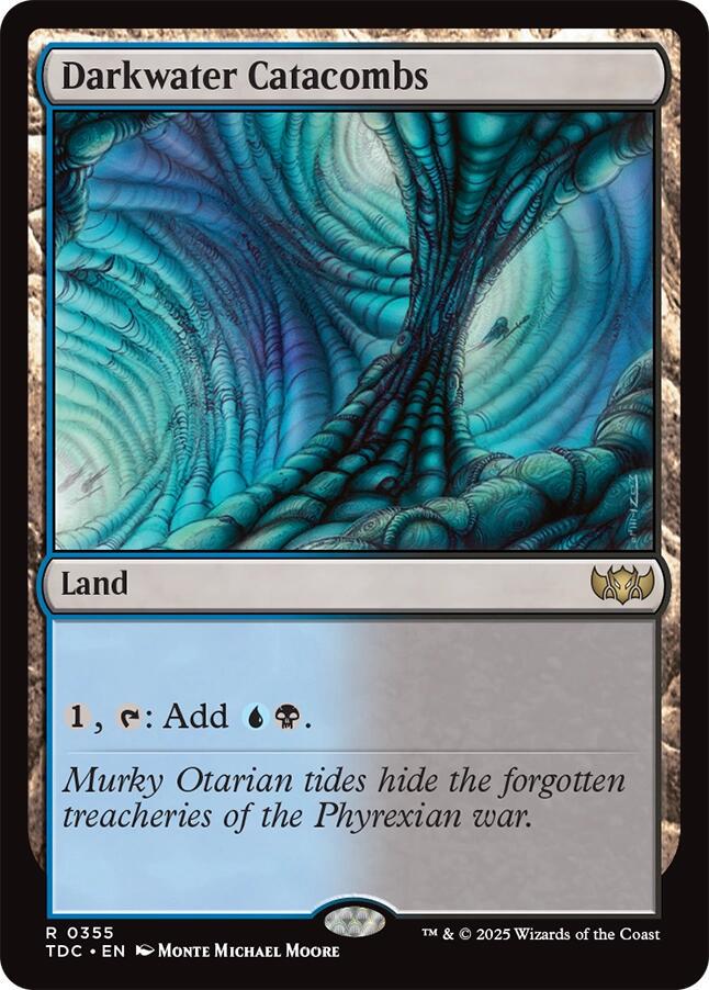 Darkwater Catacombs #355 Magic Tarkir: Dragonstorm Commander