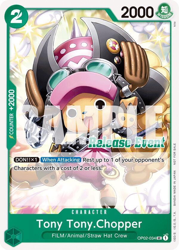 Tony Tony.Chopper [Release Event] OP02-034 Prices | One Piece