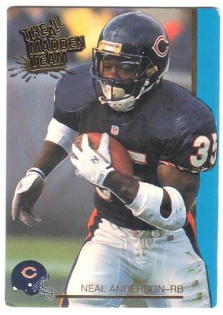 Neal Anderson #28 1992 Action Packed All Madden Football