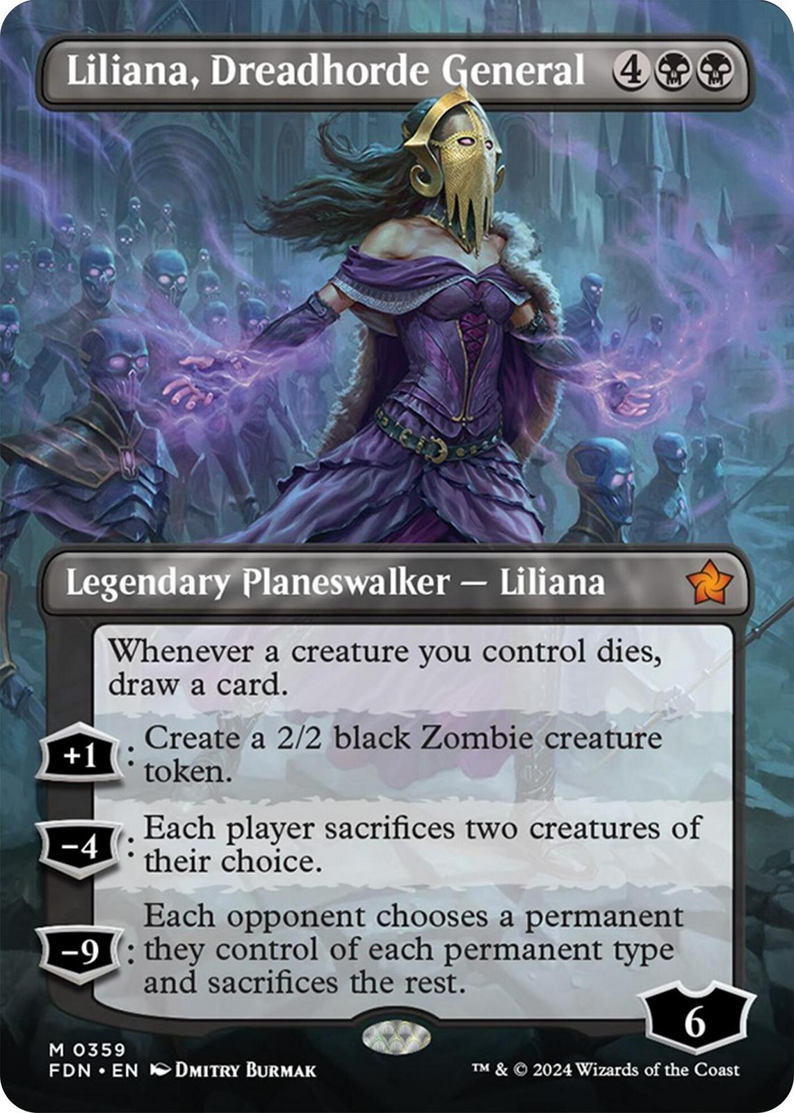 Liliana, Dreadhorde General #359 Magic Foundations