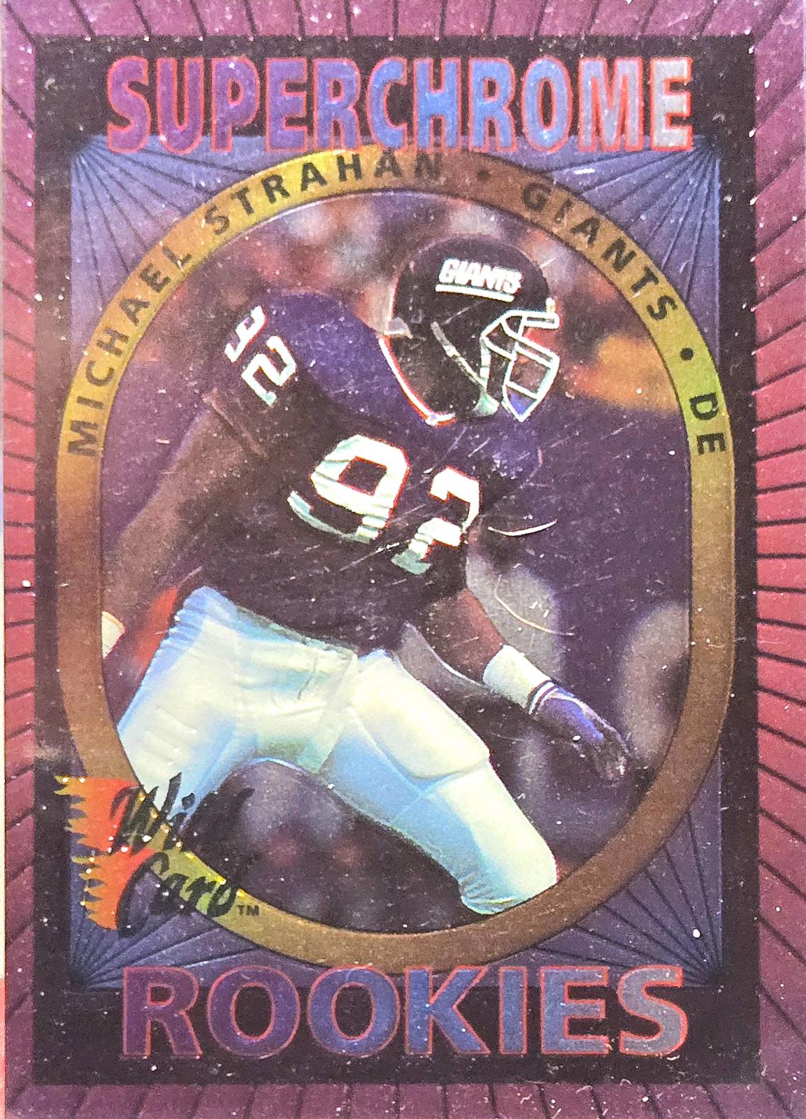 Michael Strahan #26 1993 Wild Card Superchrome Rookies Football