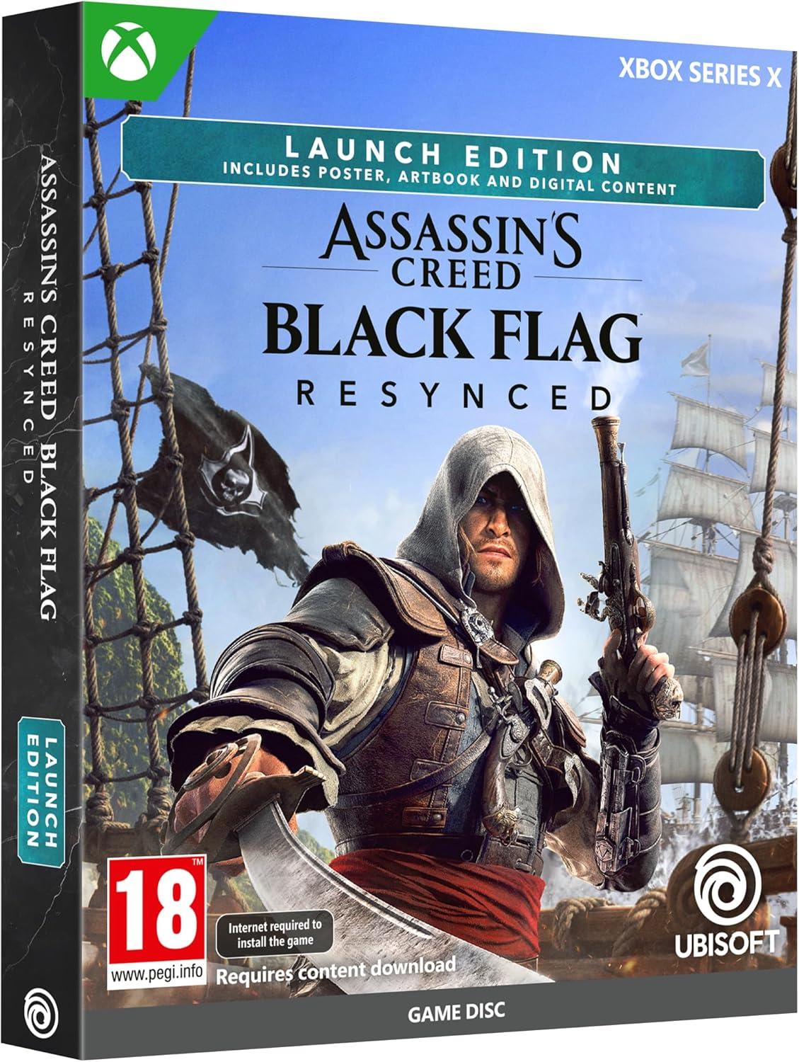 Carátula de Assassin's Creed Black Flag Resynced Launch Edition para Xbox Series X (edición PAL España)