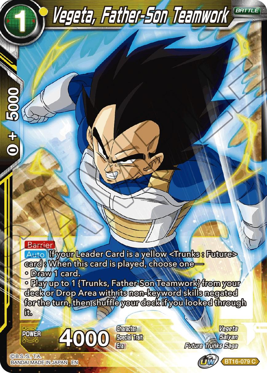 Vegeta, Father-Son Teamwork BT16-079 Dragon Ball Super Realm of the Gods