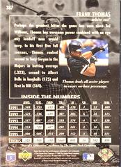 Back | Frank Thomas Baseball Cards 1996 Upper Deck