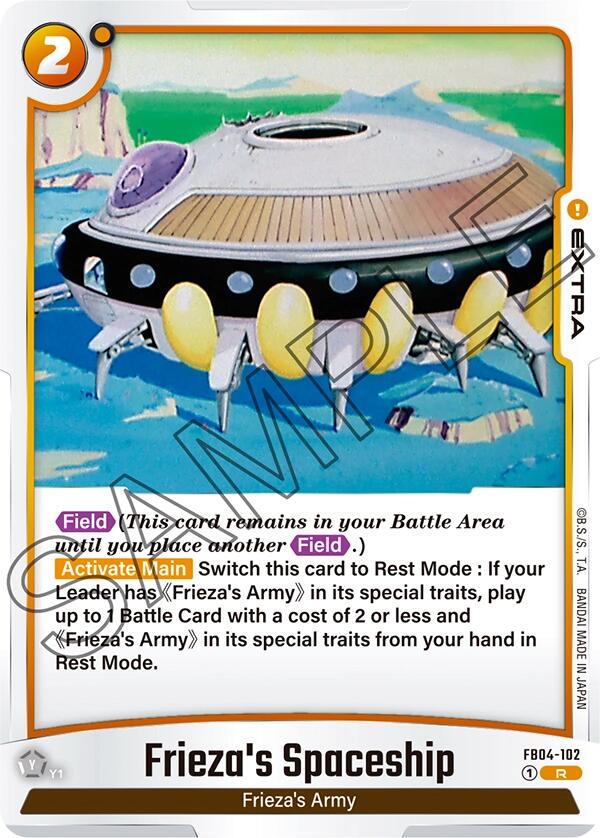 Frieza's Spaceship FB04-102 Dragon Ball Fusion World Ultra Limit