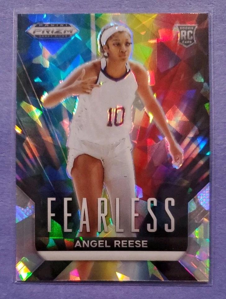 2024 Panini Prizm Draft Picks Fearless Angel Reese [Ice] #21 card