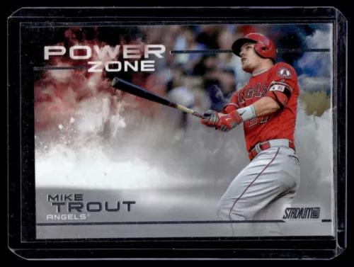 Mike Trout #PZ-2 Baseball Cards 2019 Stadium Club Power Zone
