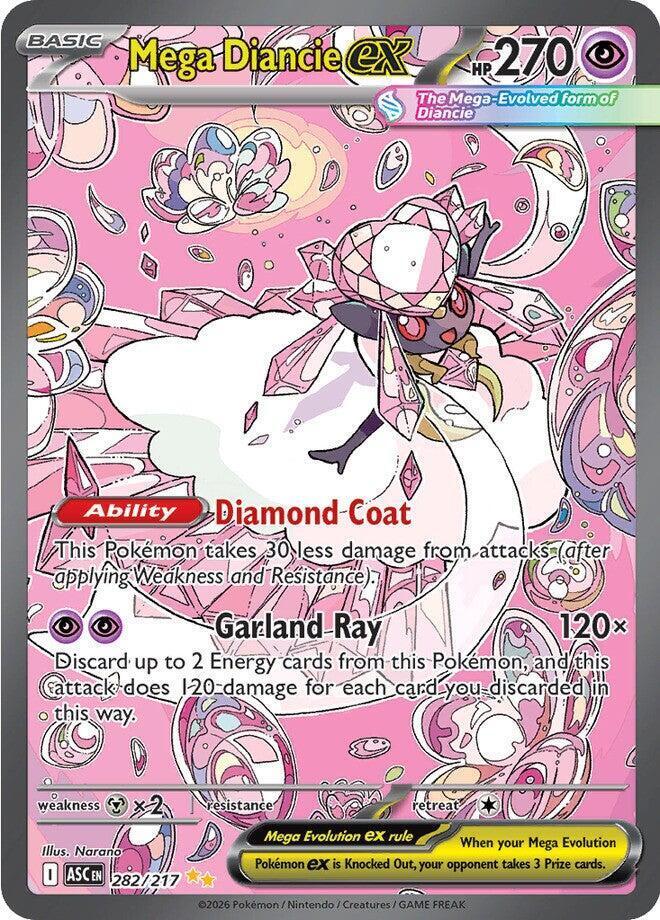 Mega Diancie Ex #282 Prices | Pokemon Ascended Heroes | Pokemon Cards