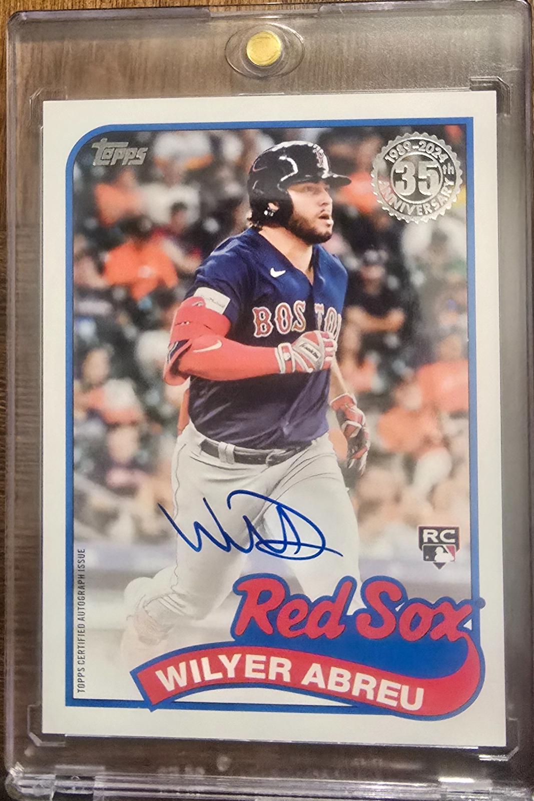 Wilyer Abreu #89BA-WC 2024 Topps 1989 Autograph Baseball