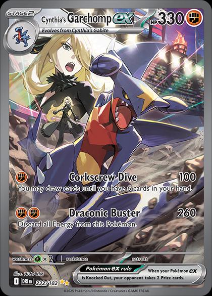 Cynthia's Garchomp ex #232 Pokemon Destined Rivals