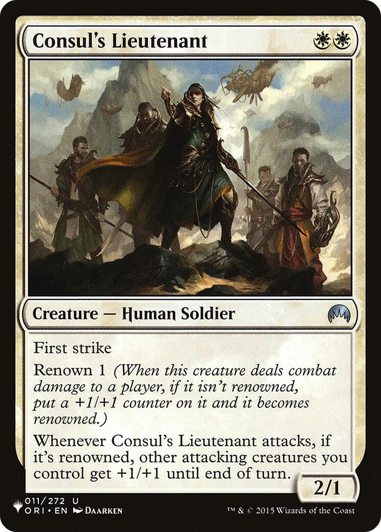 Consul's Lieutenant (Magic The List Reprints)