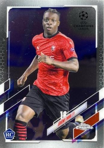 Jeremy Doku #2 Soccer Cards 2020 Topps Chrome UEFA Champions League