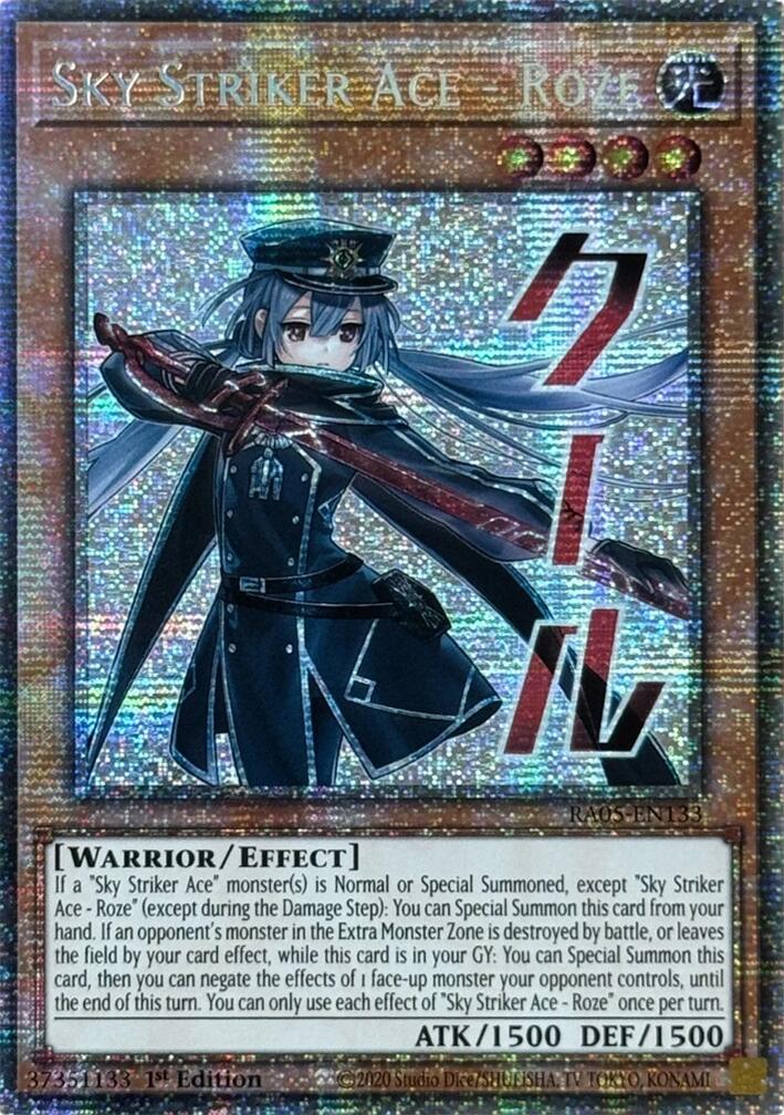 遊戯王OCG デュエルモンスターズ 2019 SKY STRIKER ACE-ROZE SECRET RARE Sky Striker Ace - Roze (Quarter Century Secret Rare) - Quarter