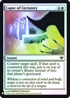 Lapse Of Certainty