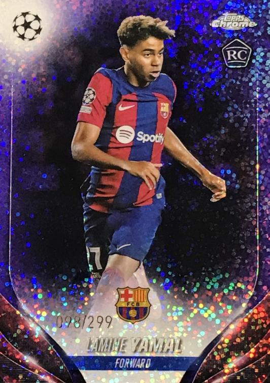 Lamine Yamal [Violet Speckle Refractor] #64 Prices | 2023 Topps