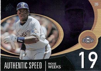 Rickie Weeks #AS-41 Baseball Cards 2007 SP Authentic Speed