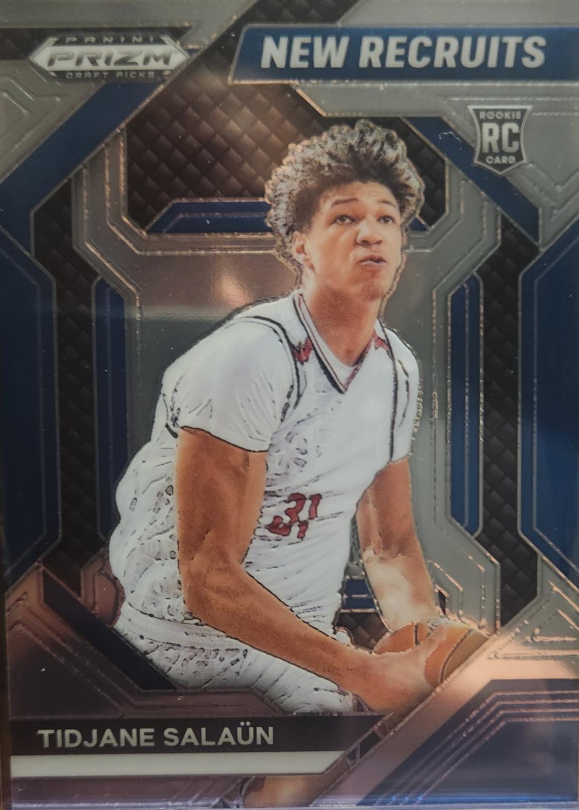 Tidjane Salaun #7 Basketball Cards 2024 Prizm Draft Picks New Recruits