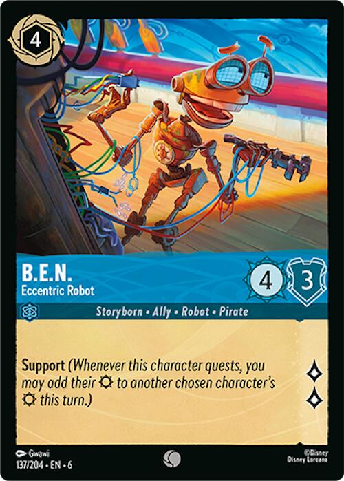 B.E.N. - Eccentric Robot #137 Lorcana Azurite Sea